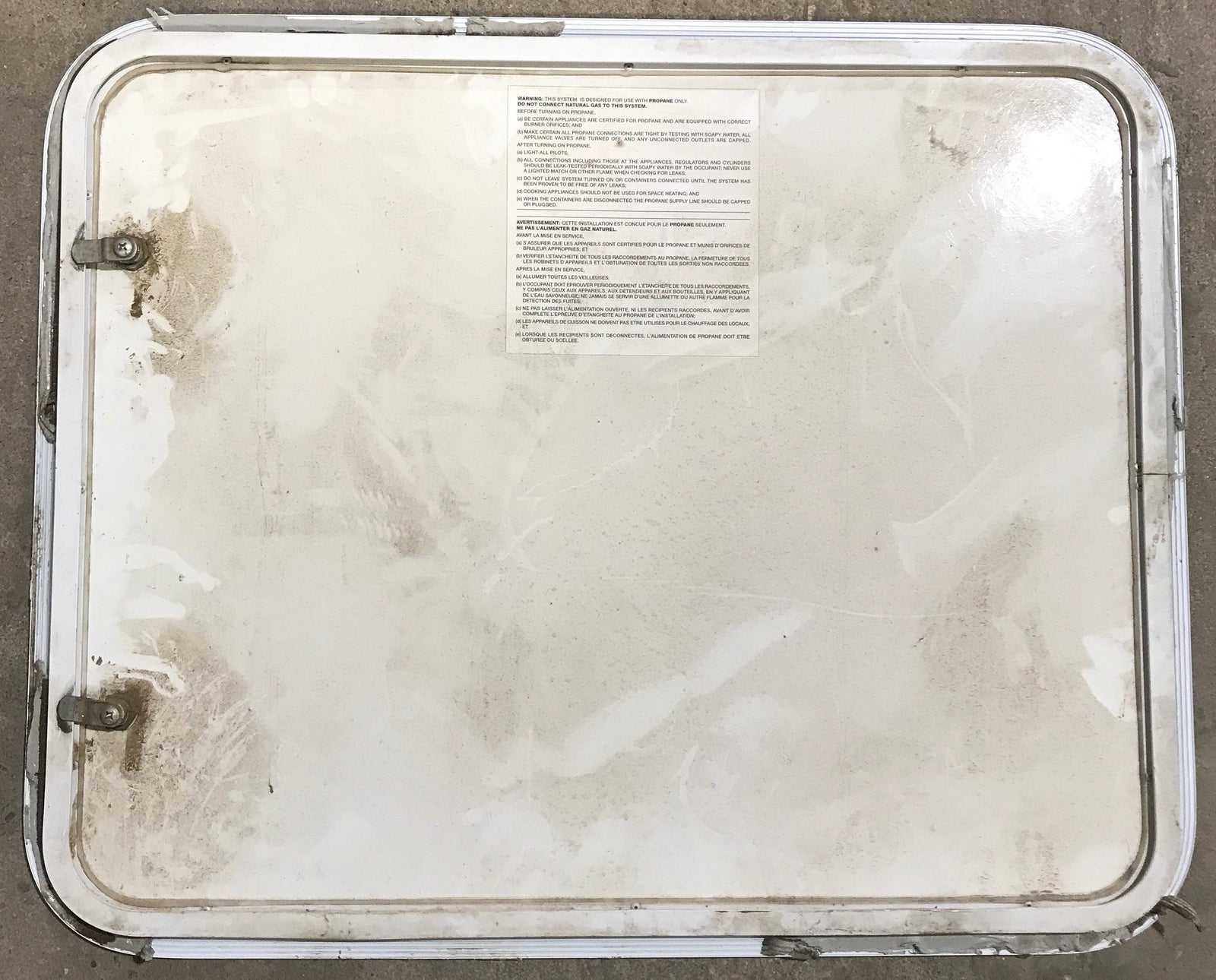 Used Radius Cornered Propane Cargo Door 29 1/2