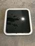 Used White Radius Non Opening Window : 25 1/2" W x 23 1/2" H x 1 3/4" D