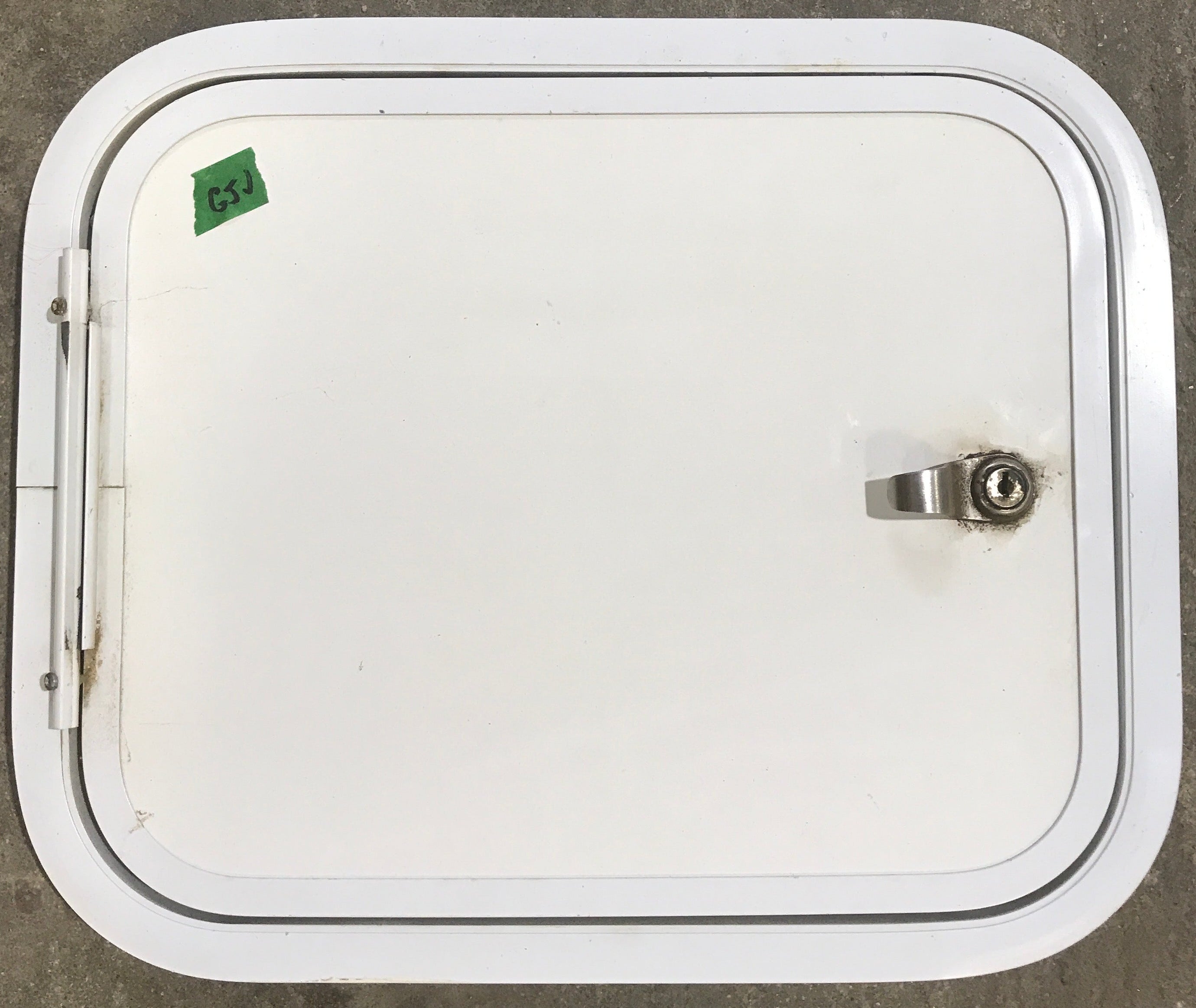 Used Radius Cornered Cargo Door 15 3/4" x 12 3/4" x 3/4"D