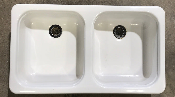 Used Double Kitchen Sink  26 1/2” W x 15” L