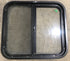 Used Black Radius Opening Window : 24 1/2" W x 21 1/2" H x 1 7/8" D