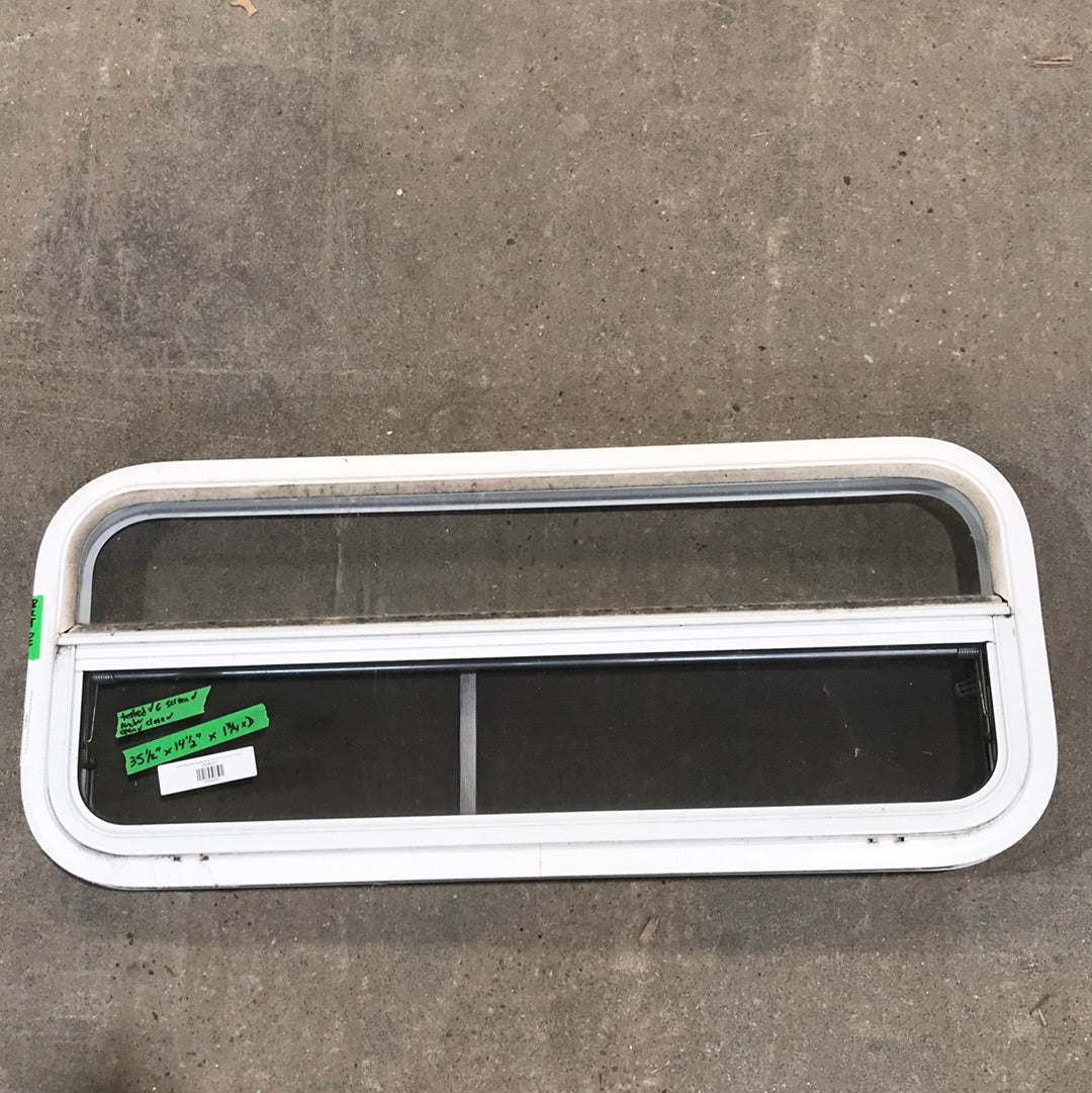 USED White Radius Opening Window : 35 1/2