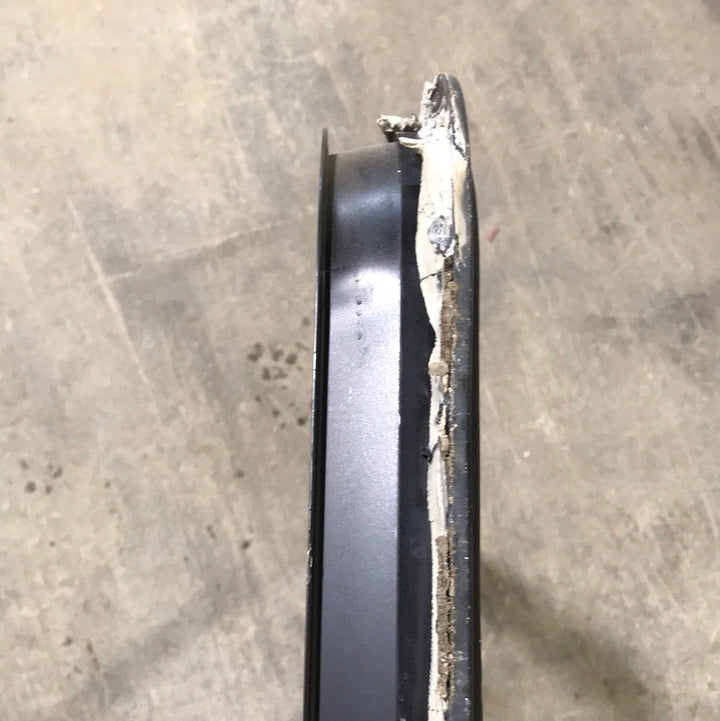 USED Black Radius Opening Window : 42 1/2" W x 22 1/2" H x 2" D - Young Farts RV Parts