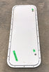 Used Radius Cornered Cargo Door 40" W x 13 1/2" H X 5/8" D - Young Farts RV Parts