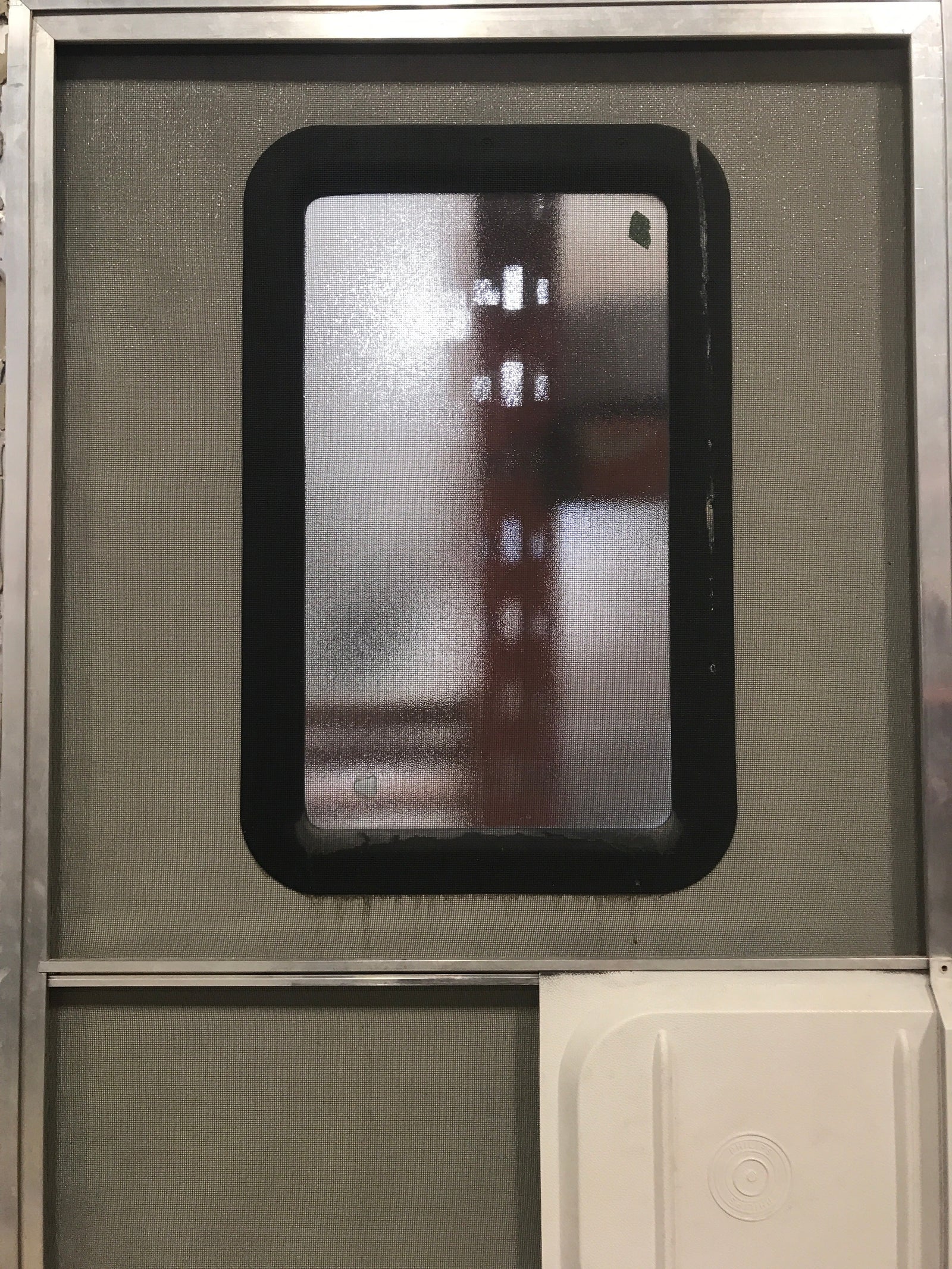 Used RV Square Corner Entry Door 29 1/2