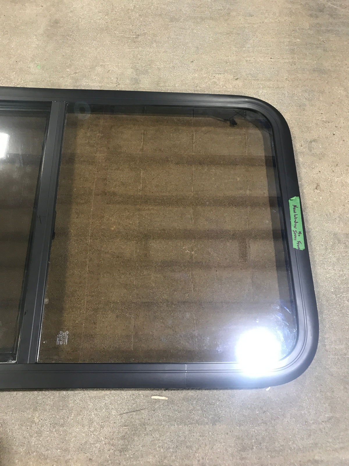 Used Black Radius Opening Window : 23 3/4