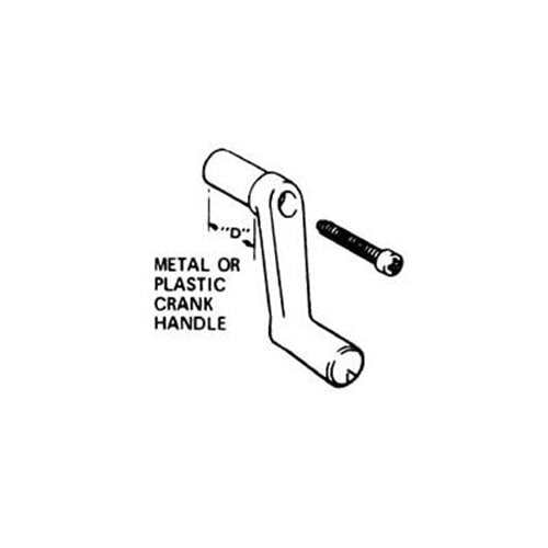 Buy By Strybuc Window Cranks Plastic 1" Bag Of 25 838P Black - Hardware