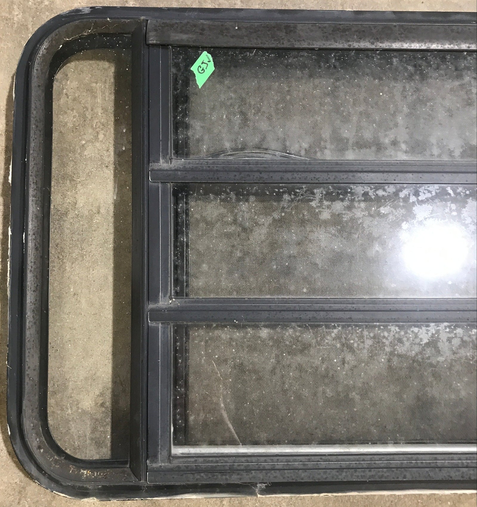 Used Black Radius Opening Window : 35 1/4