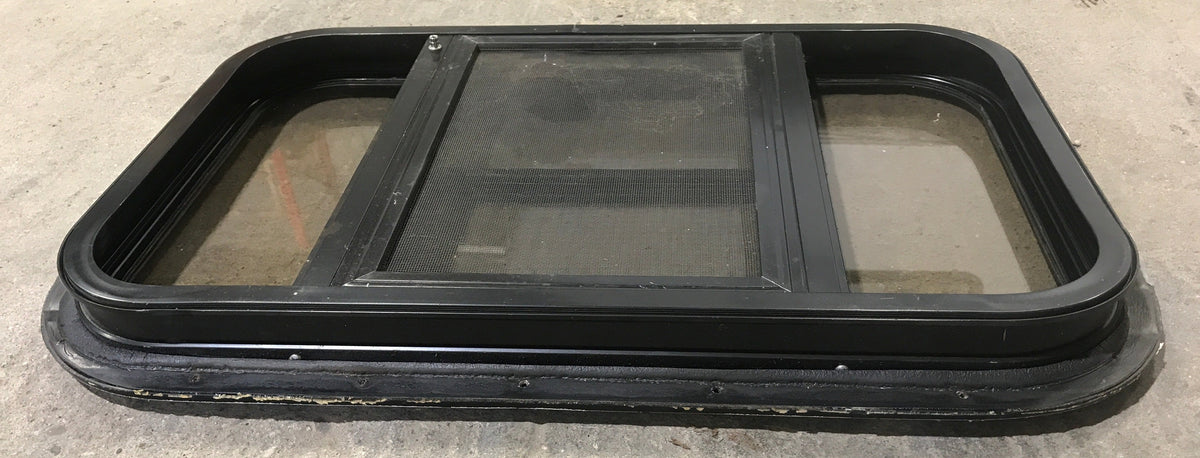 Used Black Radius Opening Window : 24 1/2