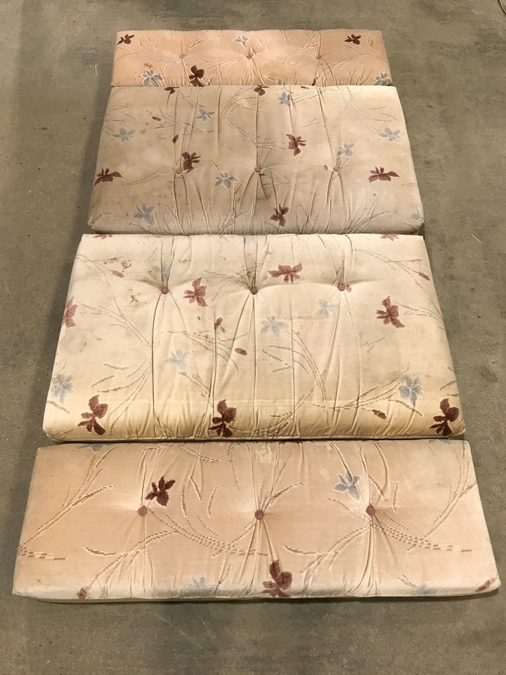 Used Dinette Cushion Set- 4 piece | 2 @ 40" X 24" X 4 1/2" D, 2 @ 40" X 12" X 4 1/2" D