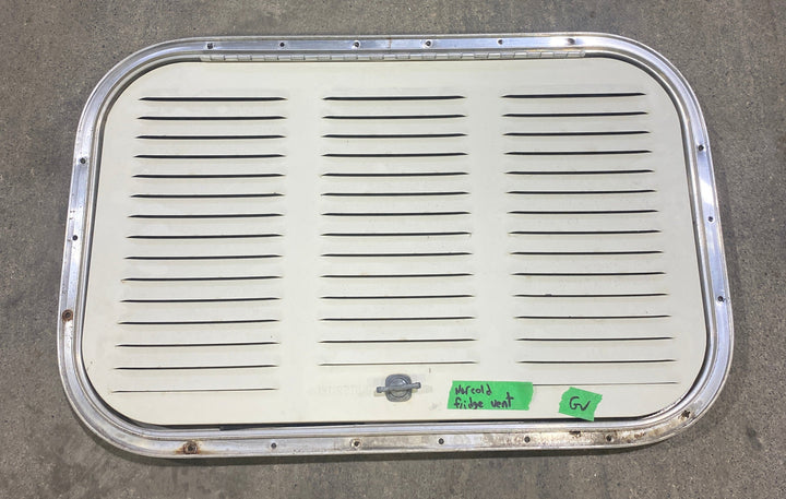 Used Retro NORCOLD - Off White Vent Door with Silver Trim