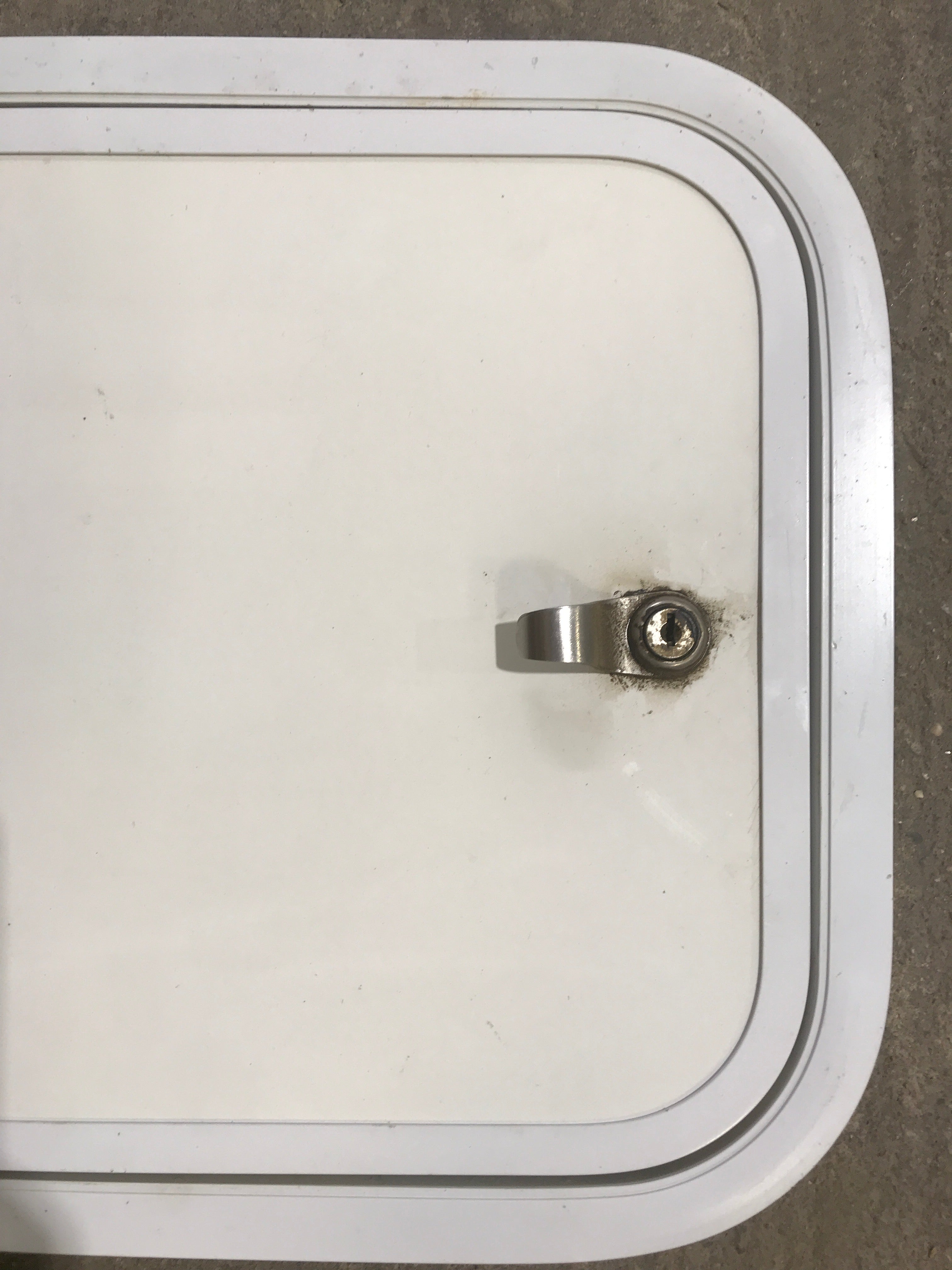 Used Radius Cornered Cargo Door 15 3/4" x 12 3/4" x 3/4"D