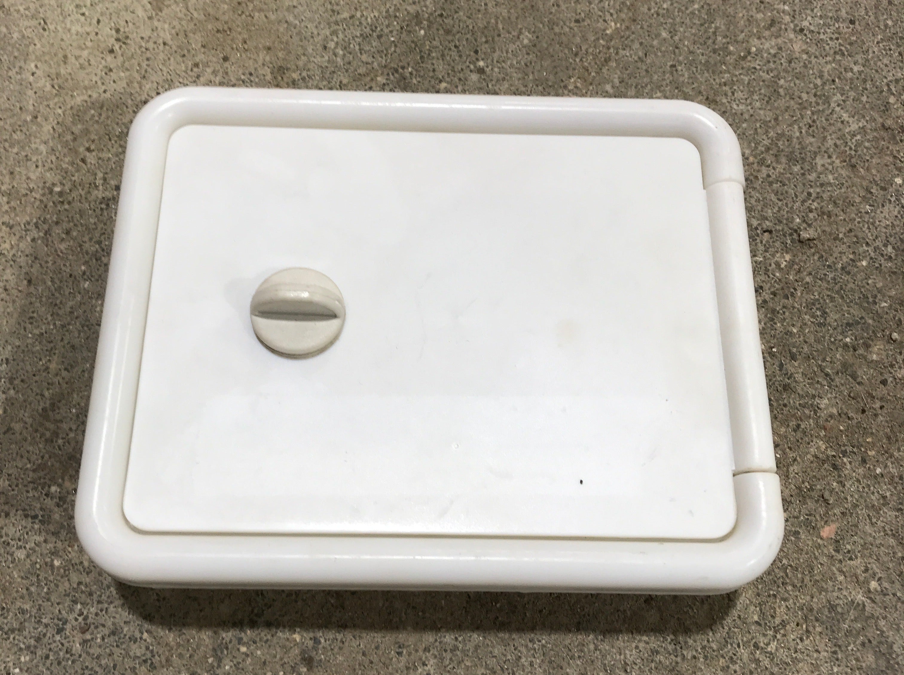 Used 6 1/4" W RV Access Hatch - Young Farts RV Parts