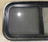 Used Slanted Black Radius Opening Window : 36 3/4" W x 13 1/2" H x 2" D