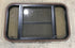Used Black Radius Opening Window : 30 1/2" W x 18 3/4" H x 1 1/2" D