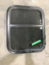 Used Black Radius Opening Window : 21 1/2" W X 17 1/2" H X 1 3/4" D
