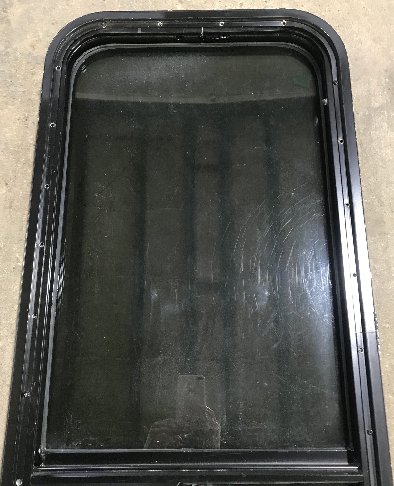 Used Black Radius Opening Window : 17 1/2