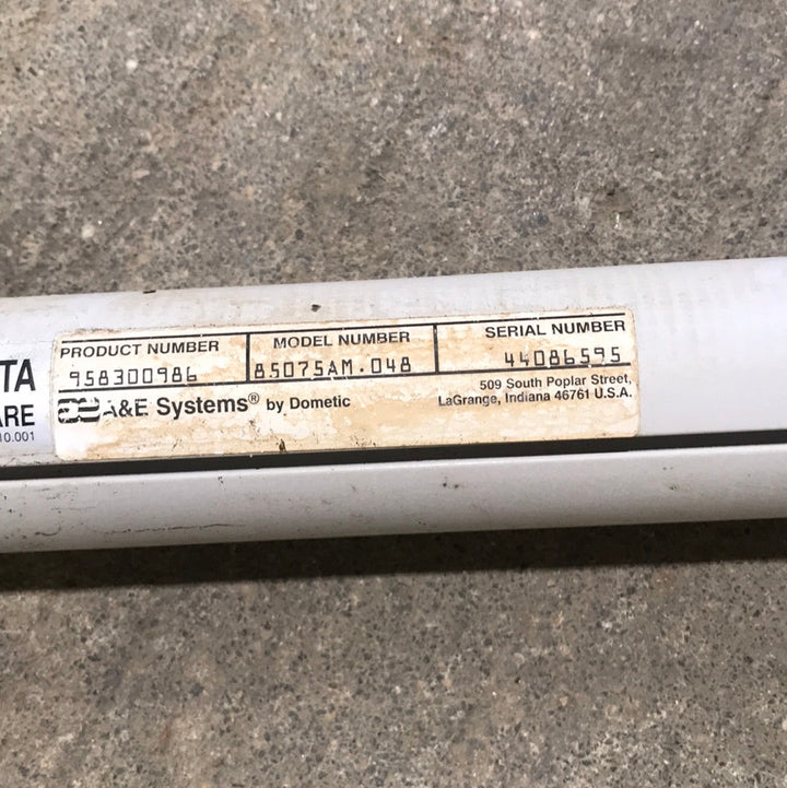 Used Complete A&E Deluxe Plus Window Awning 49" - NO CANVAS - Young Farts RV Parts