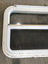 Used White Radius Emergency Opening Window : 29 1/4" W x 19 1/2" H x 1 1/2" D