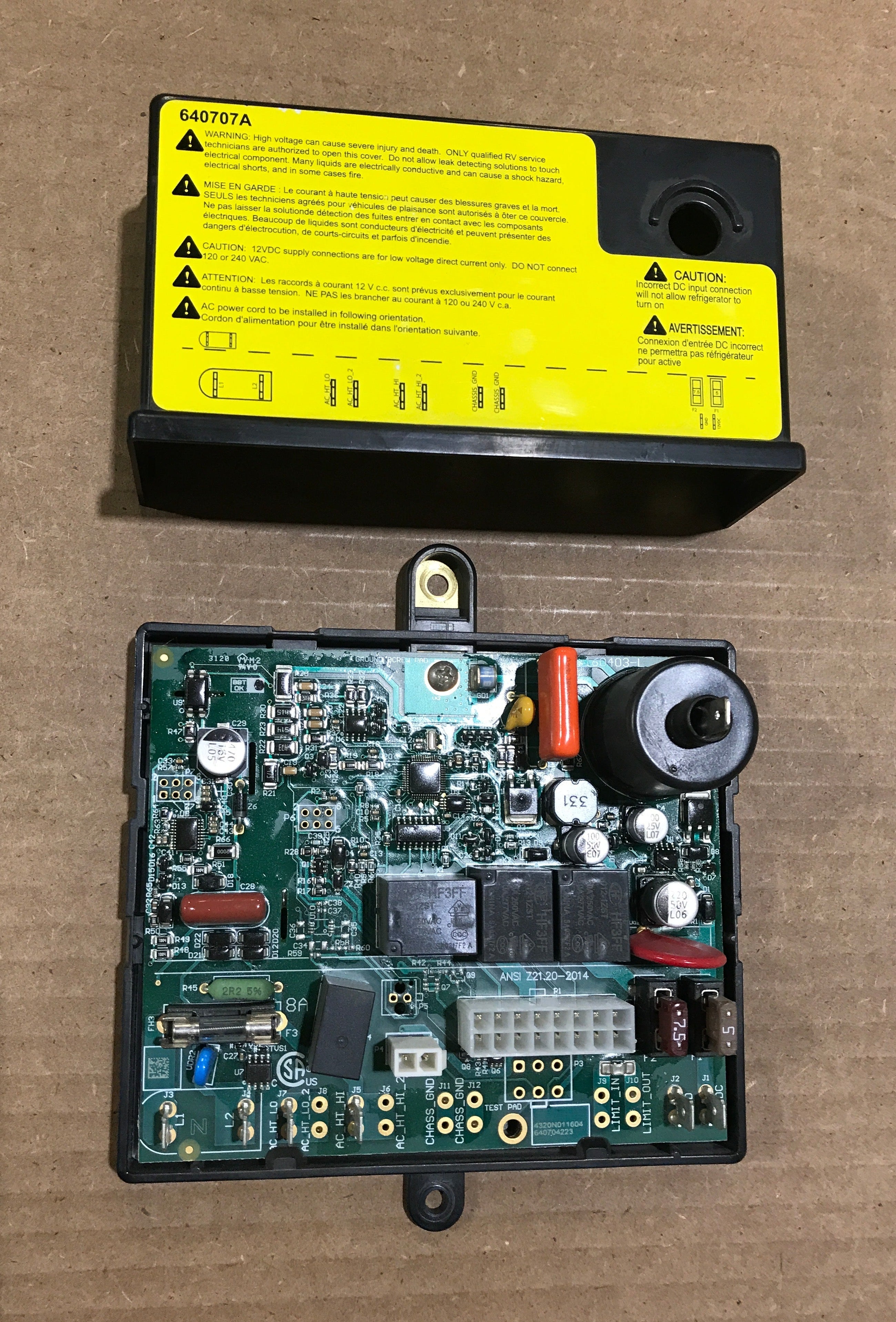 Used Norcold Rear Lower Circuit Control Board - 639593