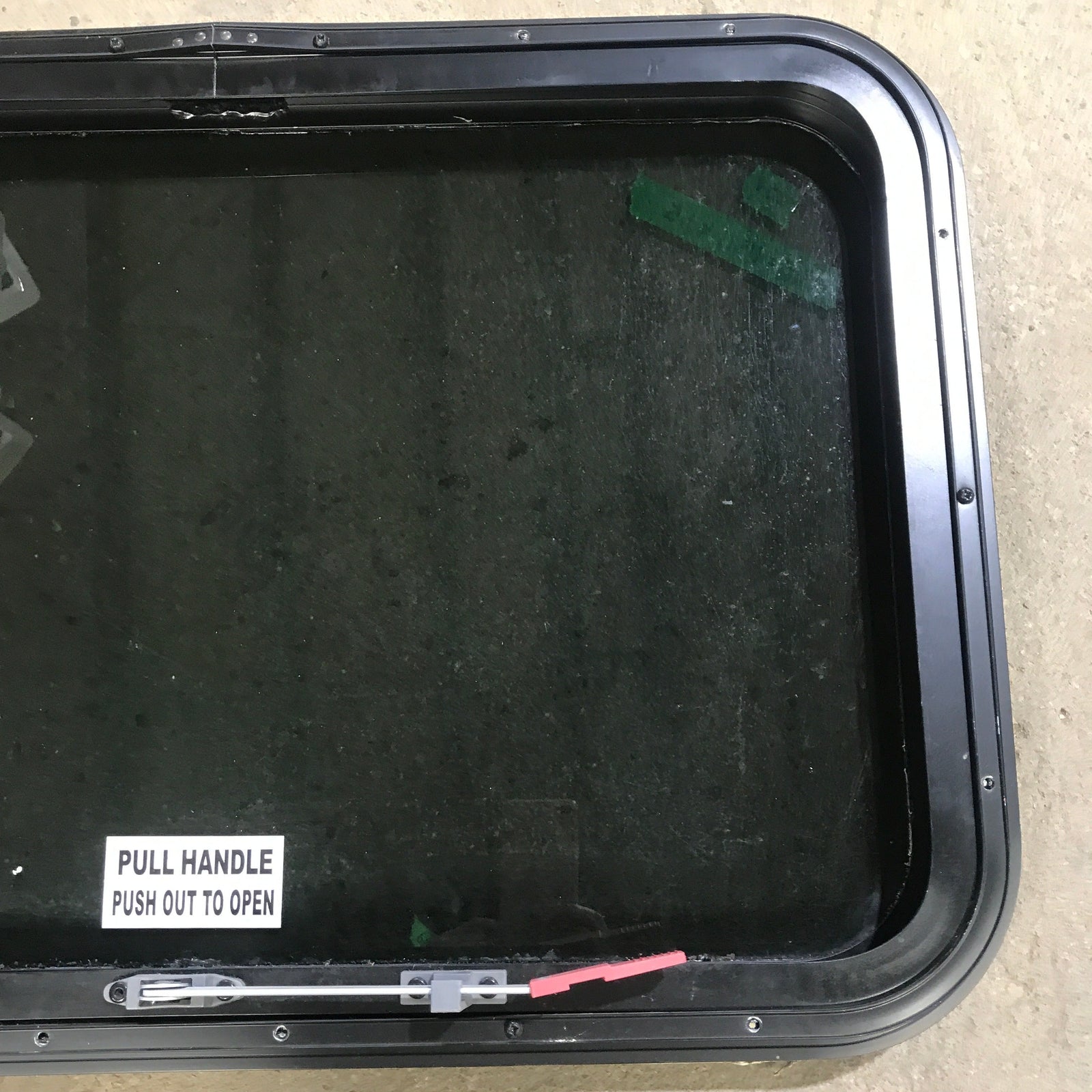 Used Black Radius Emergency Opening Window : 29.5