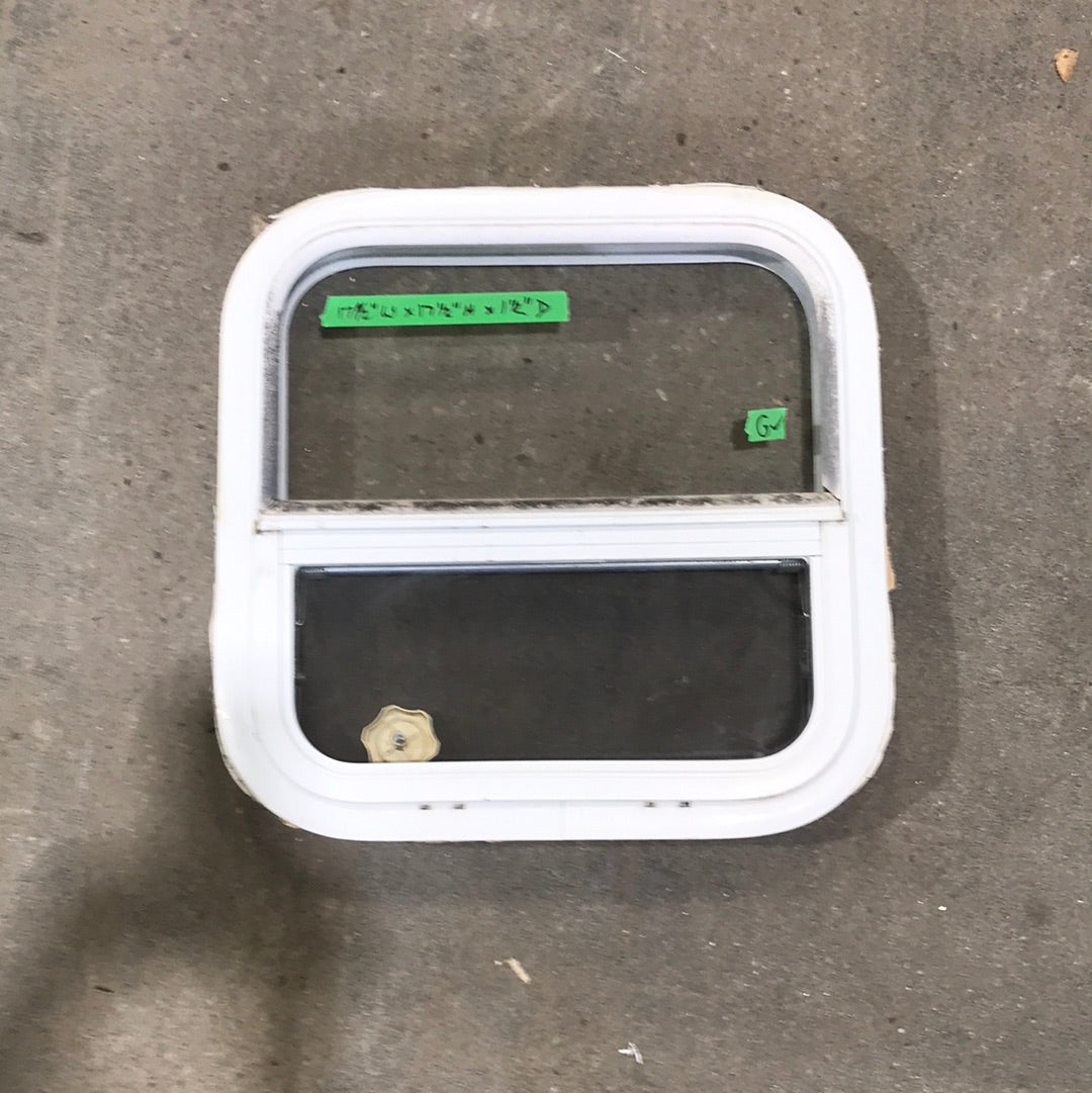 Used White Radius Opening Window : 17 1/2
