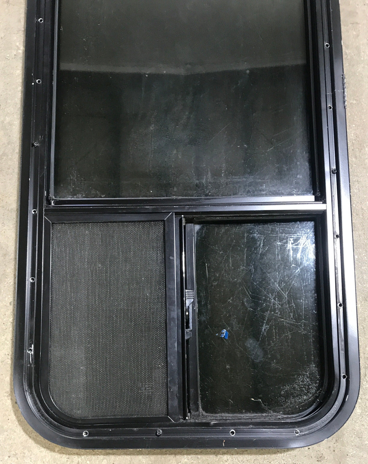 Used Black Radius Opening Window : 17 1/2