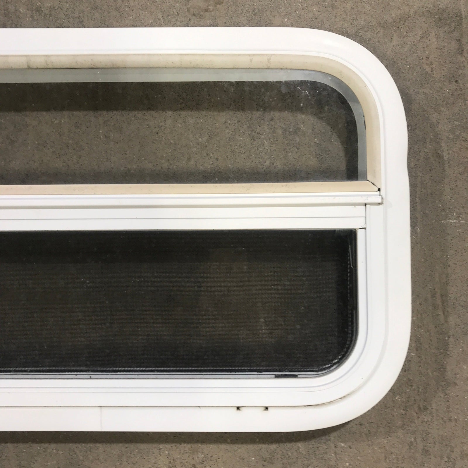Used White Radius Opening Window : 23 1/2
