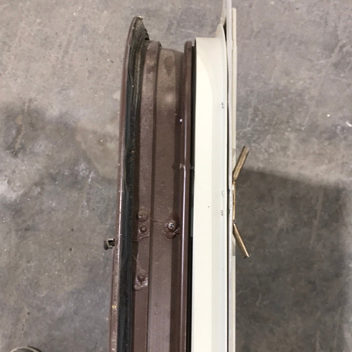 USED Brown Radius Dual Pane-Storm Window : 24 1/4" W x 15 1/4" H x 1 1/2" D - Young Farts RV Parts