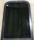 Used Black Radius Opening Window : 17 1/2" W x 39 1/2" H x 1 7/8" D