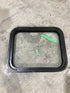 Used Black Radius Non Opening Window : 21 1/2" W X 17 1/2" H X 2" D