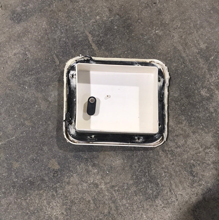 Used 7 1/2" W RV Dump Access Hatch - Young Farts RV Parts