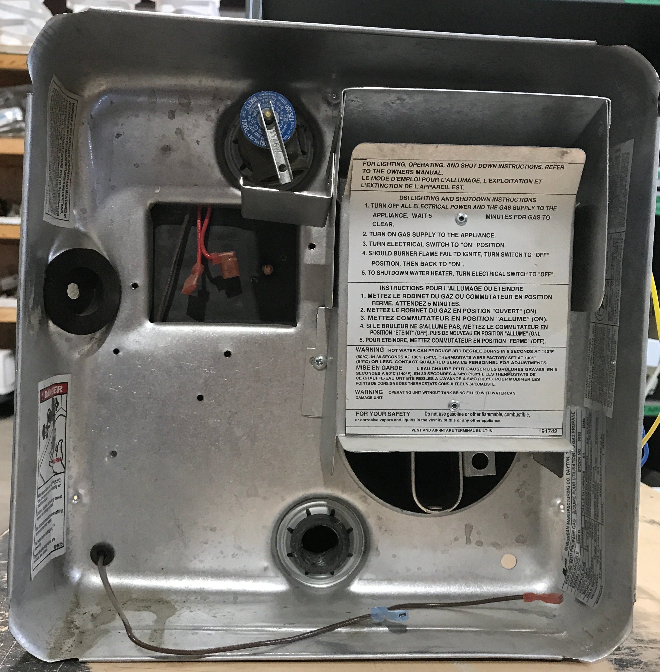 Used SW6D Suburban Hot Water Heater -TANK ONLY - 6 Gallon