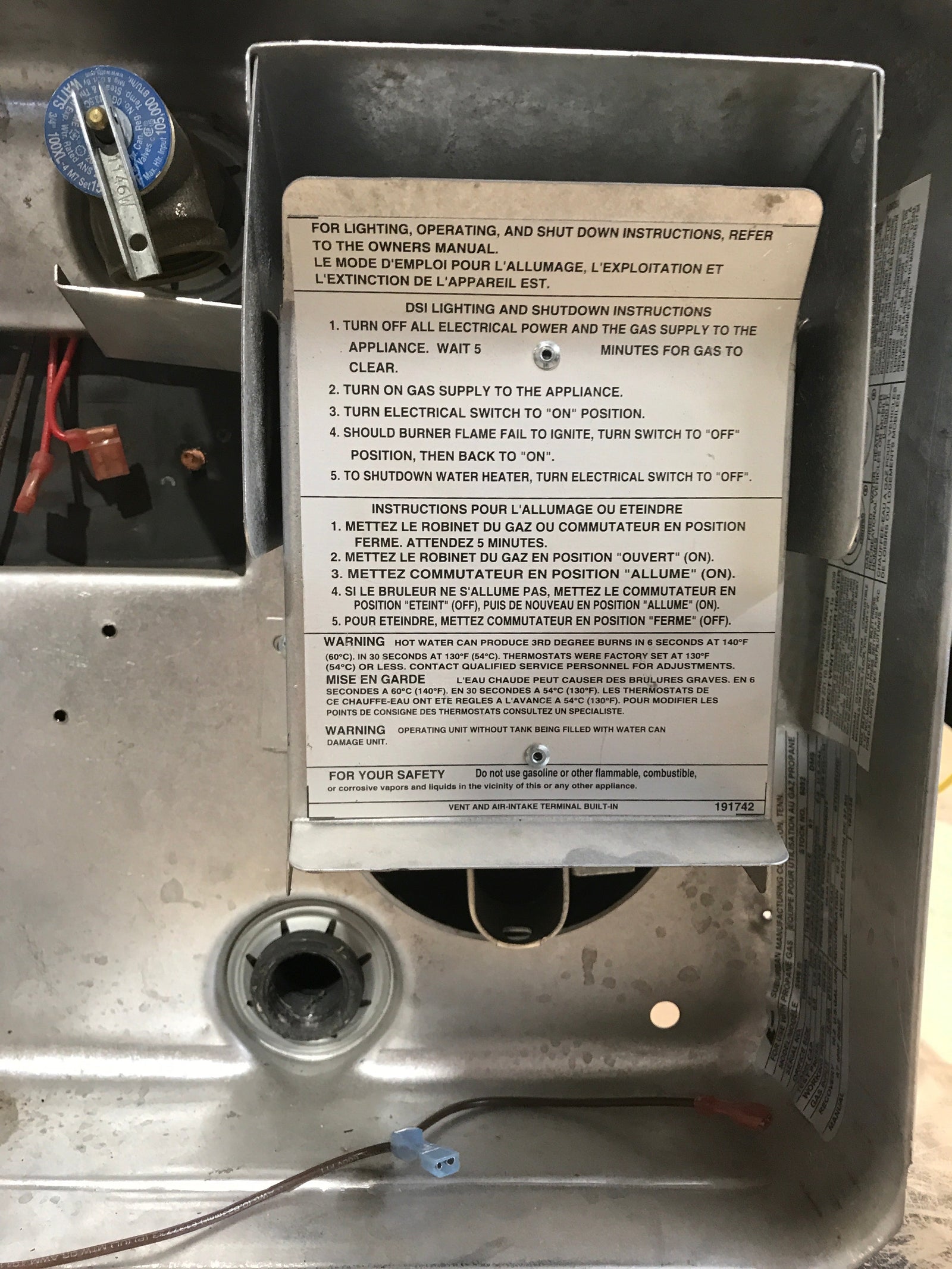 Used SW6D Suburban Hot Water Heater -TANK ONLY - 6 Gallon