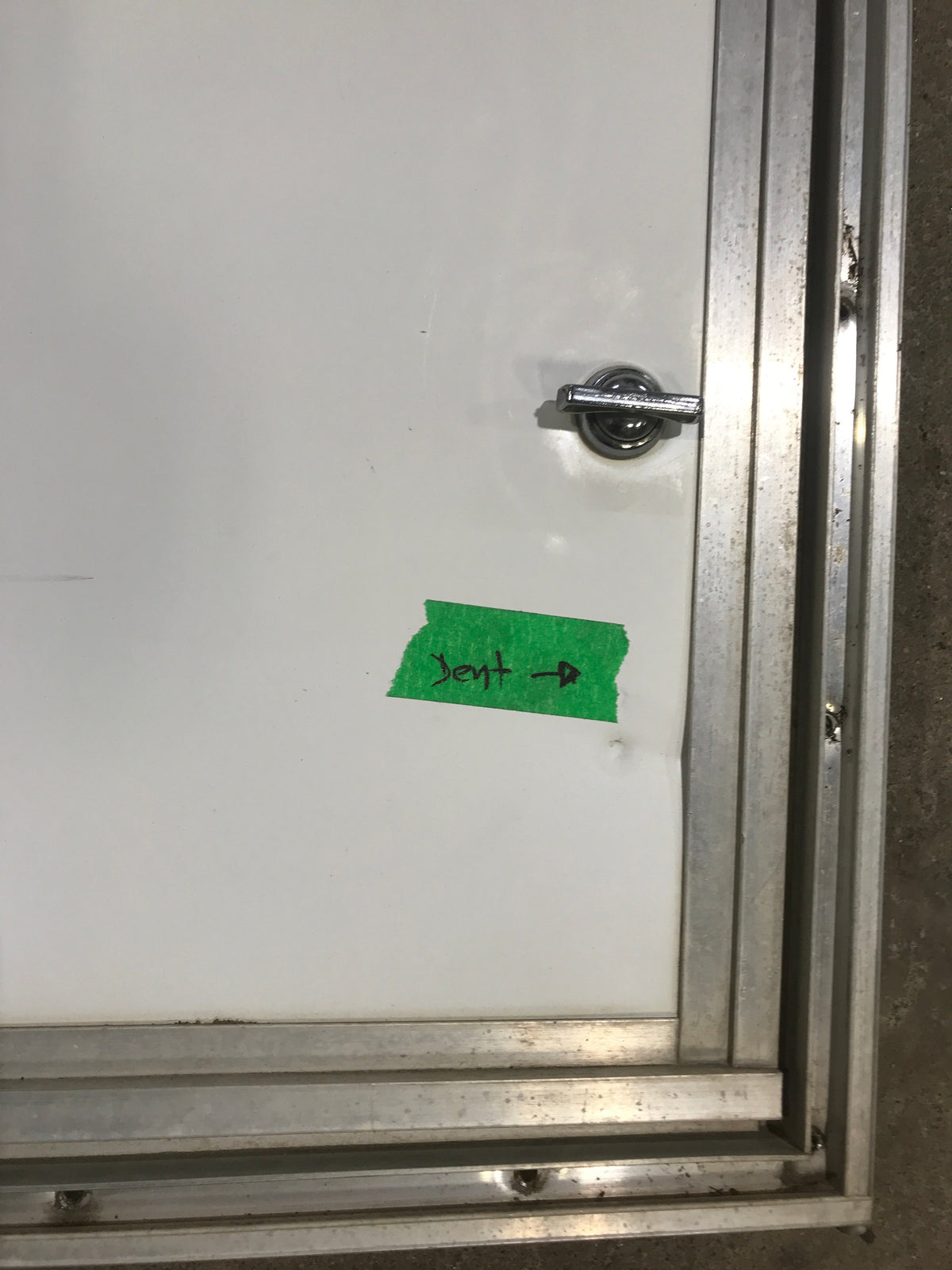 Used Squared Cornered Battery / Propane Cargo Door - 28 3/4