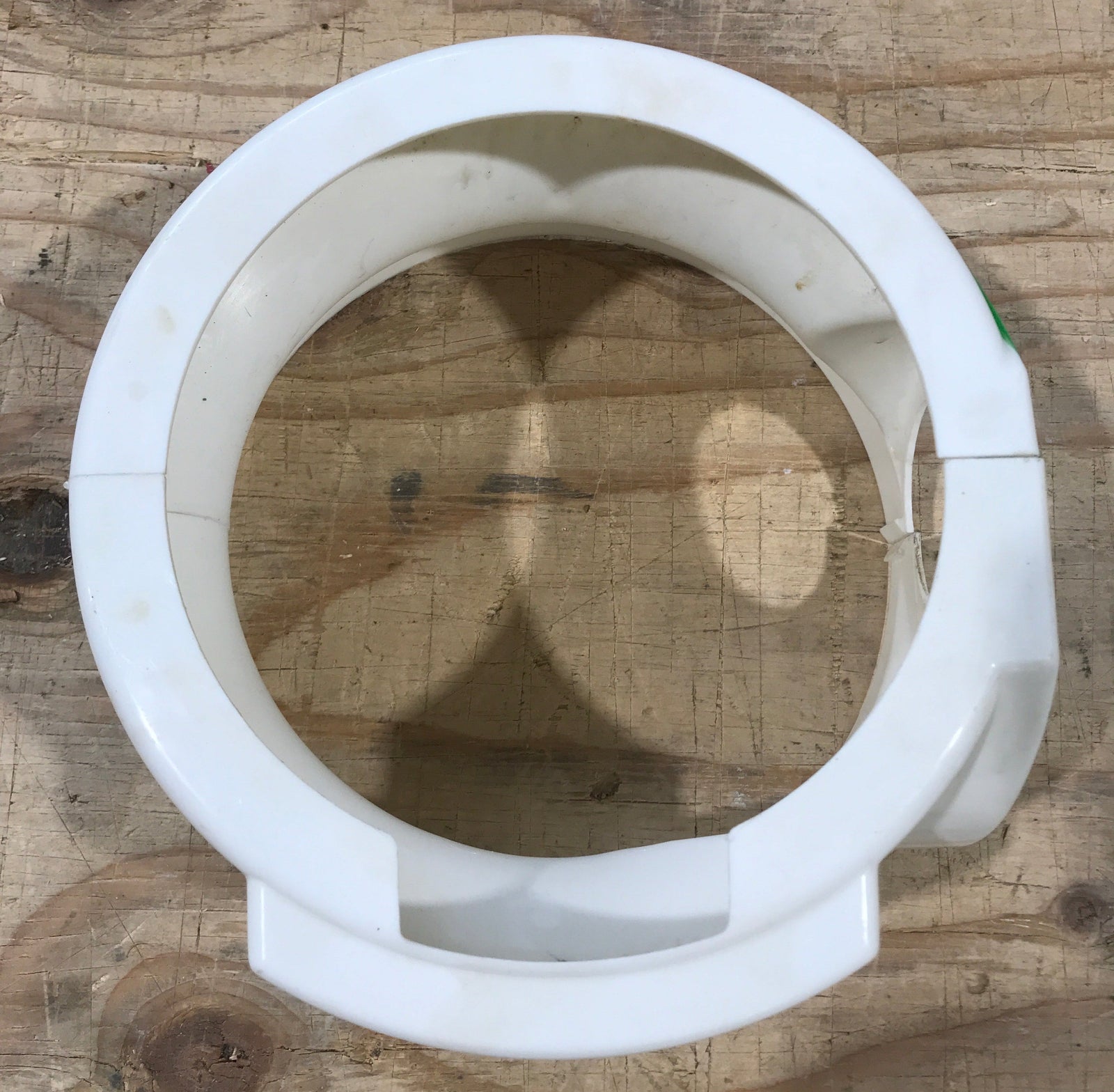 Used Dometic Toilet Base Cover, Short, White - 385310108