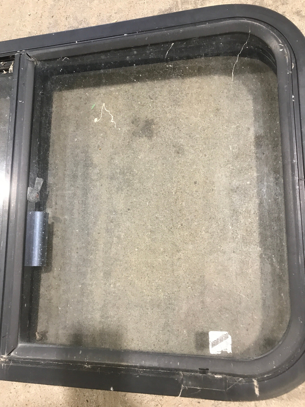 Used Black Radius Opening Window : 30 3/4