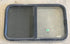 Used Black Radius Opening Window : 34" W x 19 3/4" H x 1 1/2"
