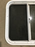 Used White Radius Opening Window : 24 1/4" W x 21 1/2" H x 2" D