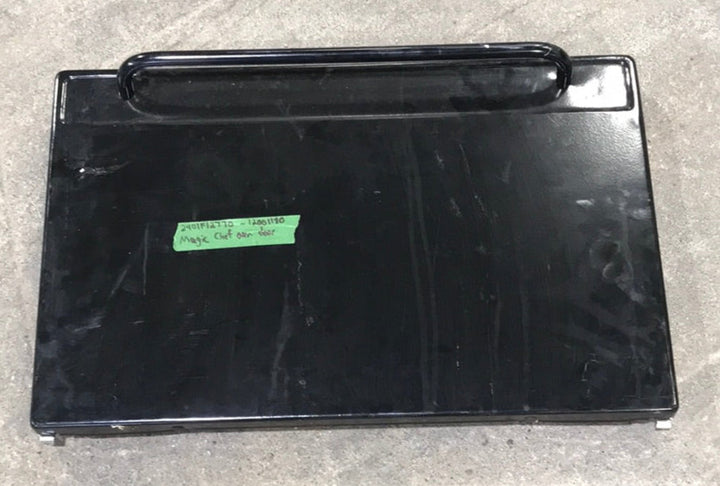 Used Magic Chef Oven Door 2401F12770 - 12001180 BLACK