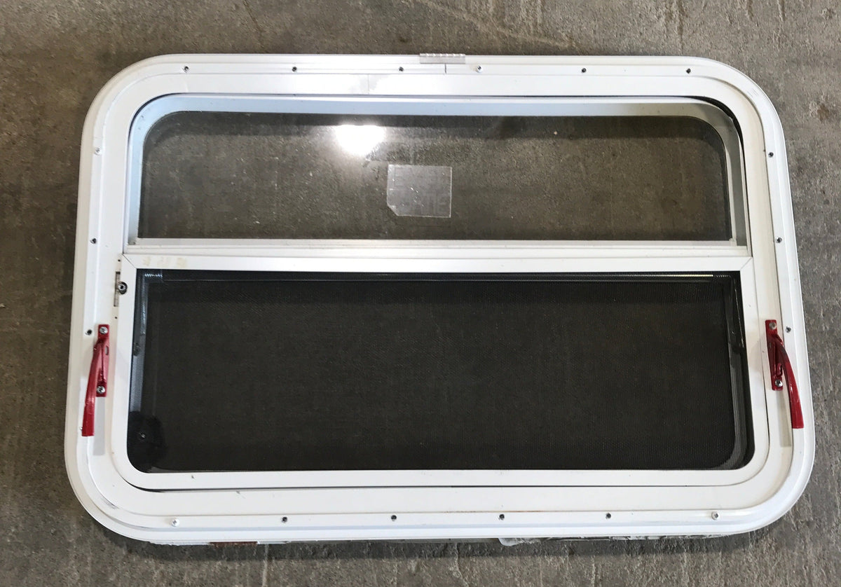 Used White Radius Emergency Opening Window : 29 1/4
