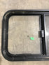 Used Black Radius Opening Window : 29 1/2" W x 17 1/2" H x 2" D