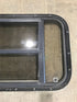 Used Black Radius Opening Window : 30 1/2" W x 18 3/4" H x 1 1/2" D
