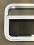 Used White Radius Opening Window : 23 1/2" W x 17 1/2" H x 1 1/2" D