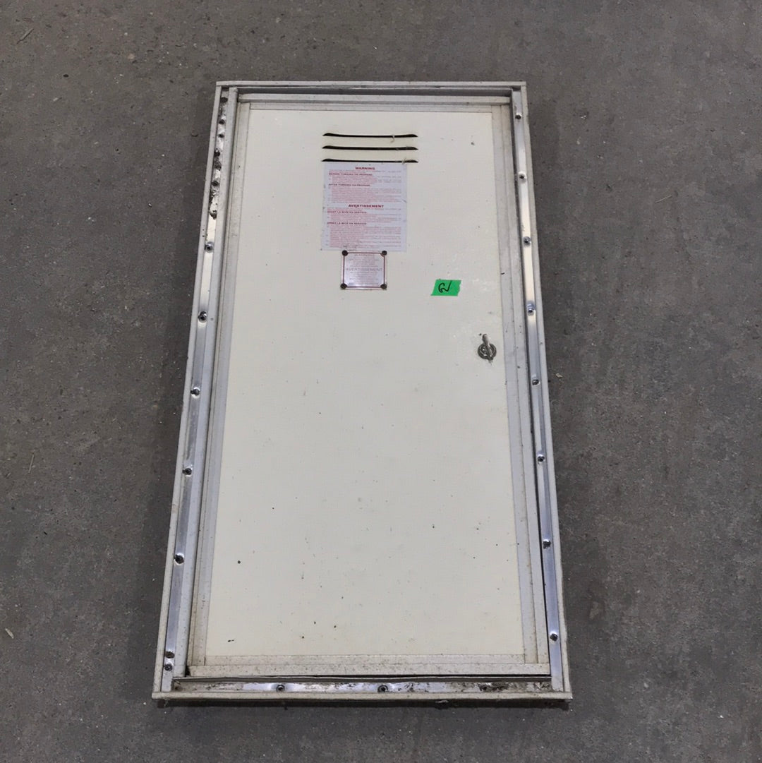 Used Square Corner Propane door  30 1/4