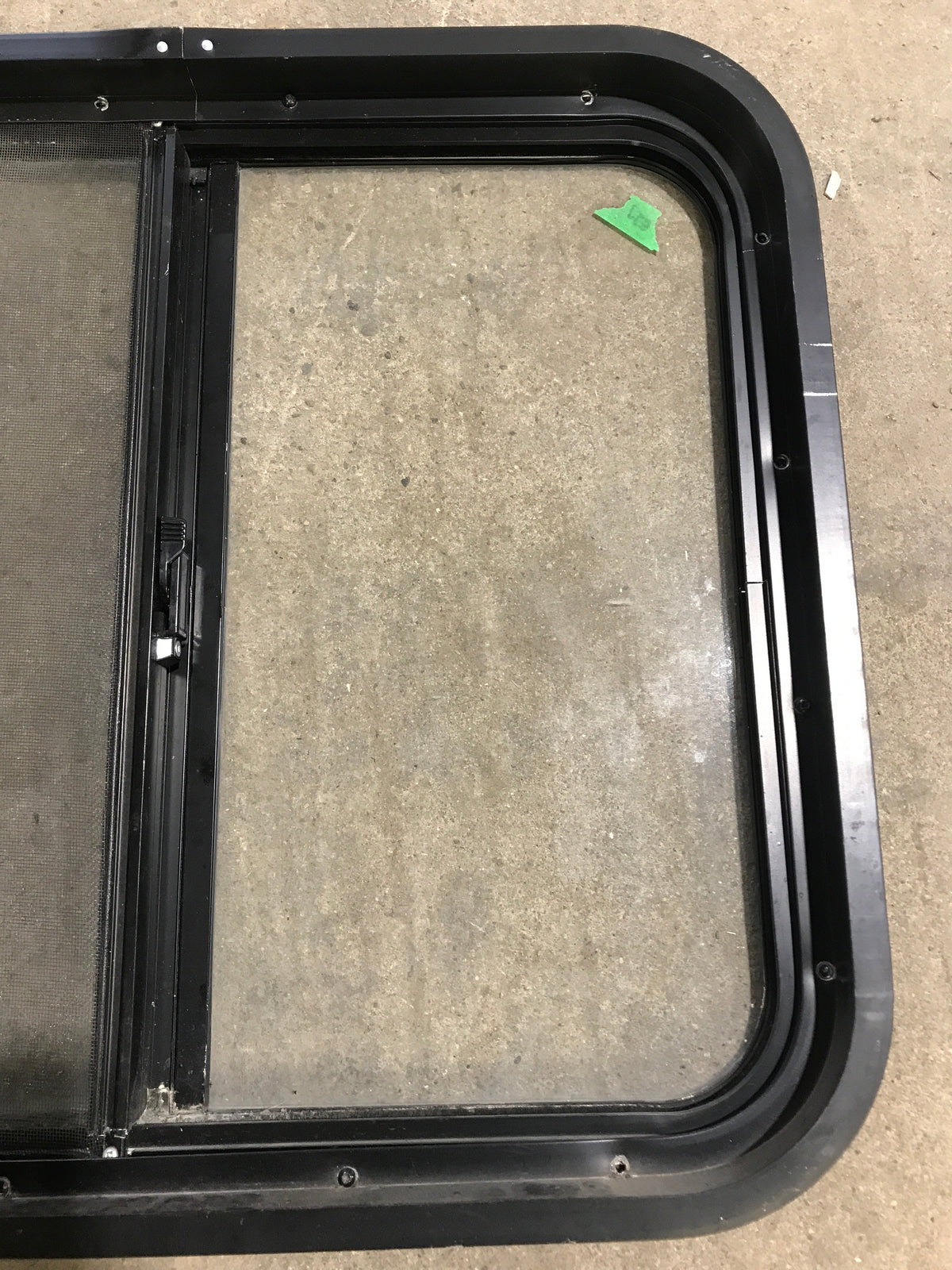 Used Black Radius Opening Window : 24 1/2