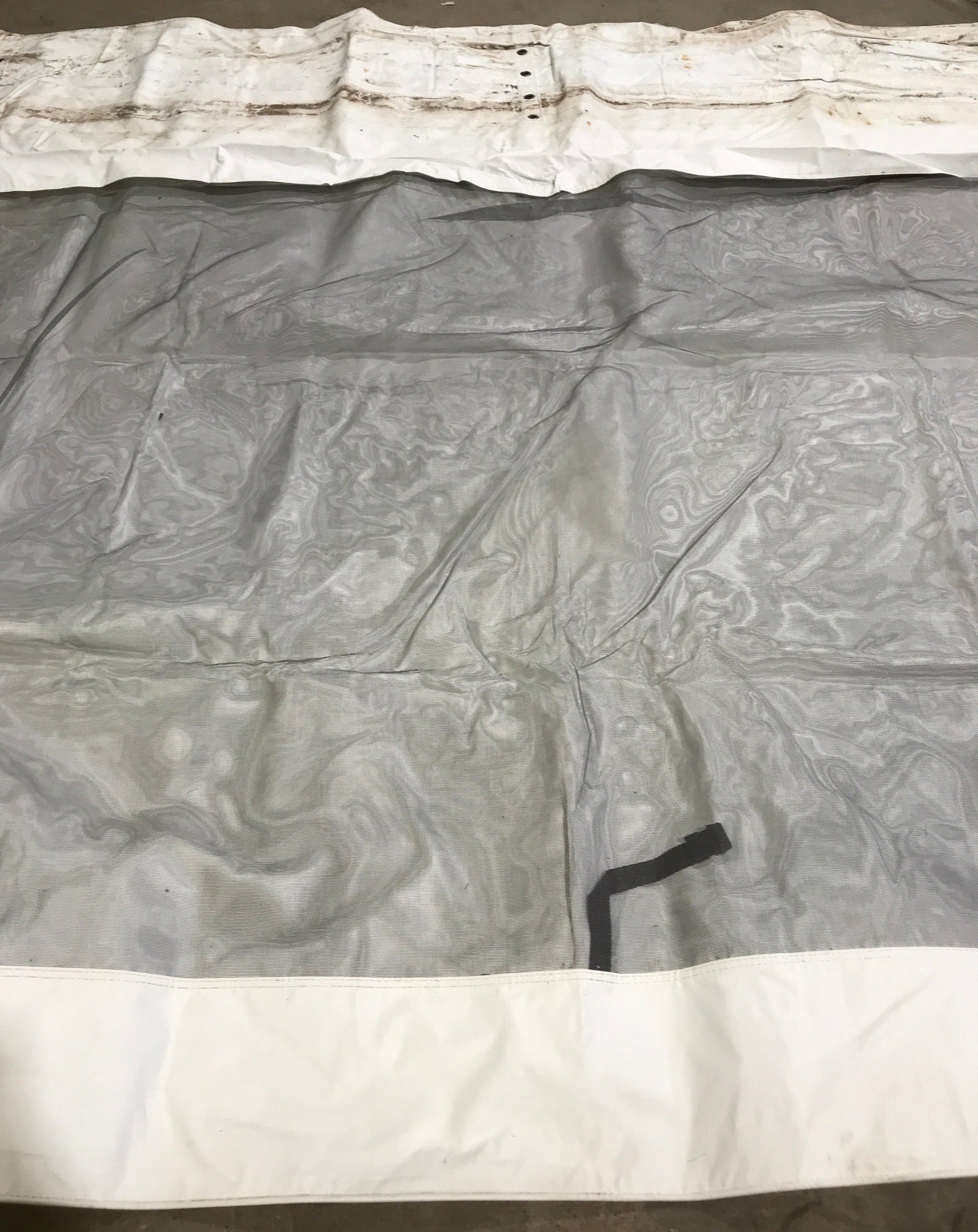 Used Fabric Panel for RV Awning Screen Room - Front Panel