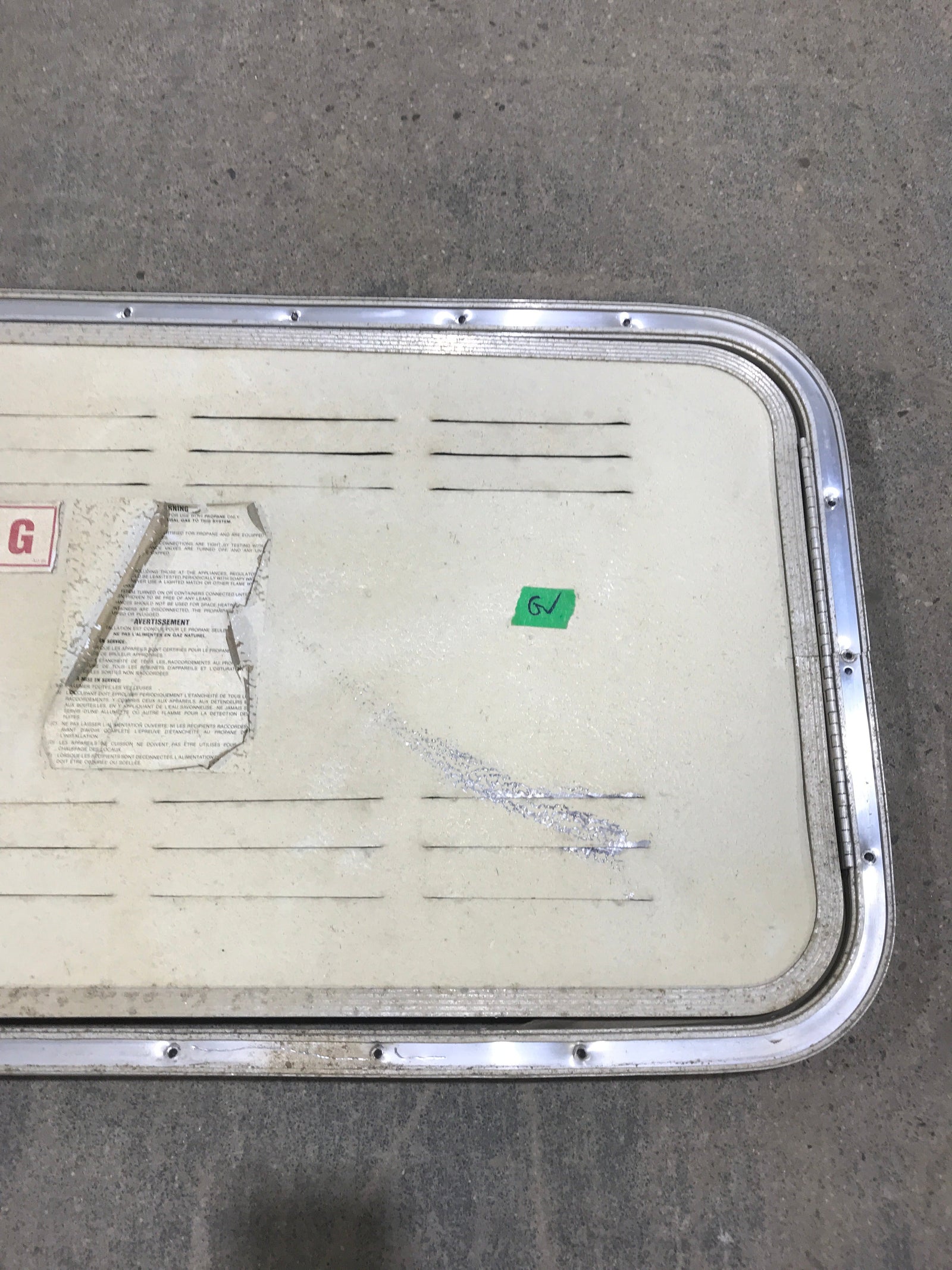 Used Radius Propane Cargo Door 29 3/4