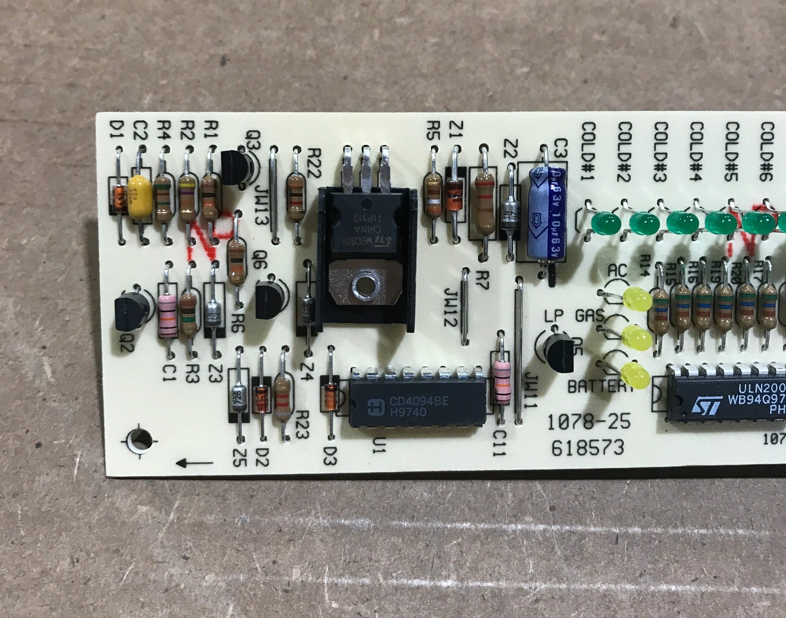 Used Norcold Refrigerator Optical Display Control Board - 618573