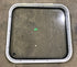 Used Black Radius Non-Opening Window : 23" W X 22" H X 2" D